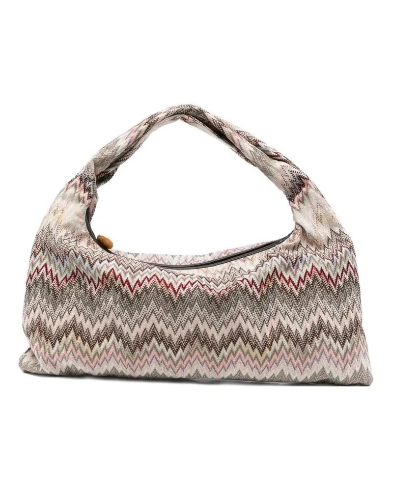 Missoni zigzag-pattern tote bag - Nude Nude