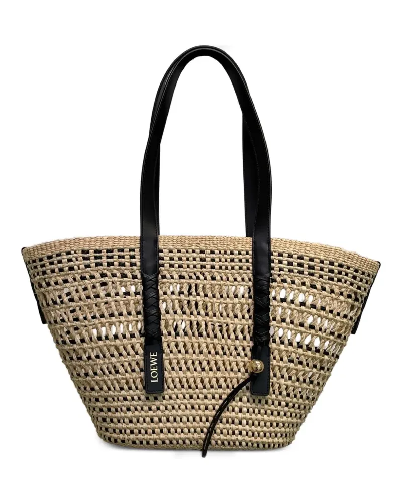 Loewe Braid Basket shoulder bag - Nude Nude