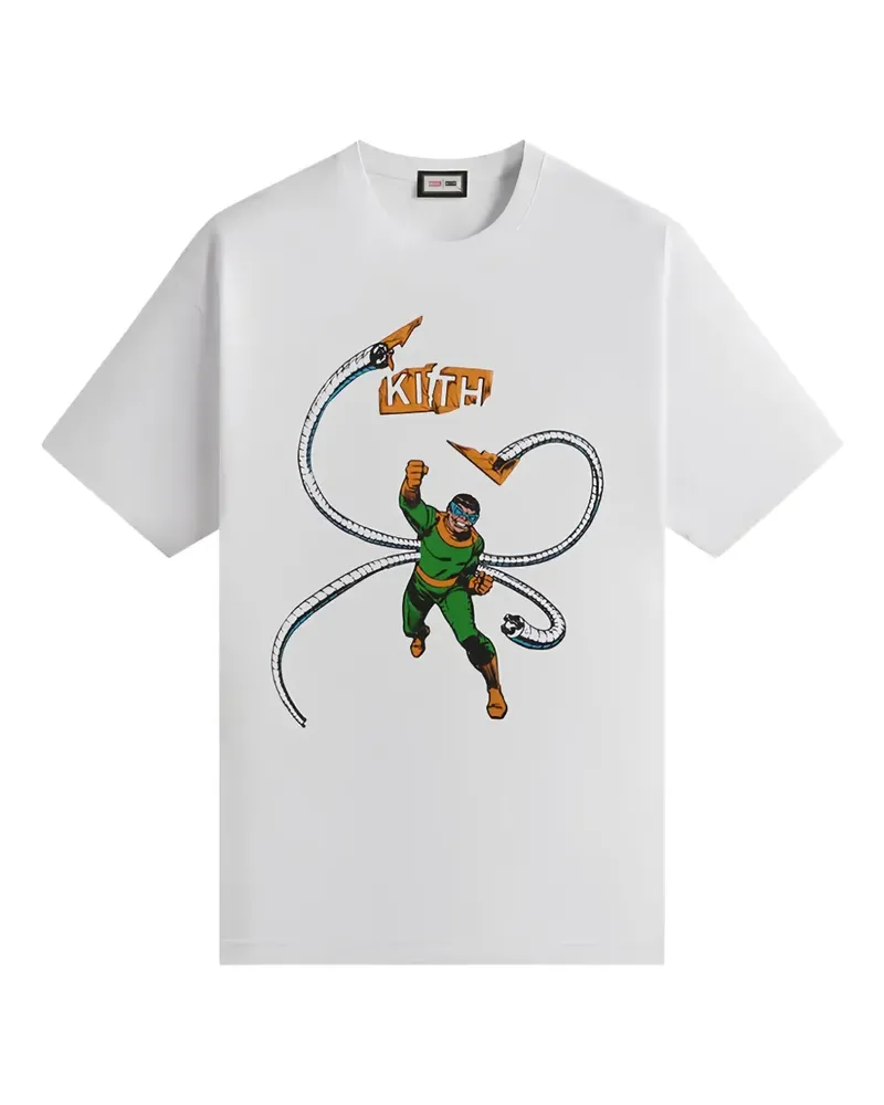 KITH T-Shirt mit grafischem Print - Weiß Weiß