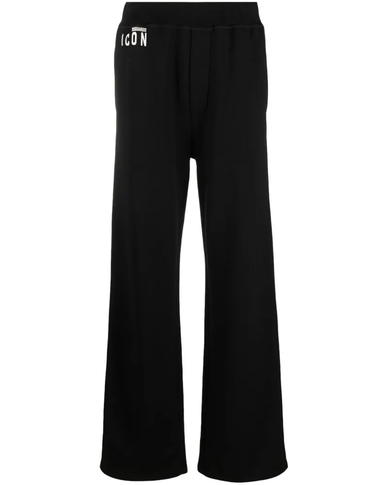 Dsquared2 Icon Jogginghose mit Print - Schwarz Schwarz