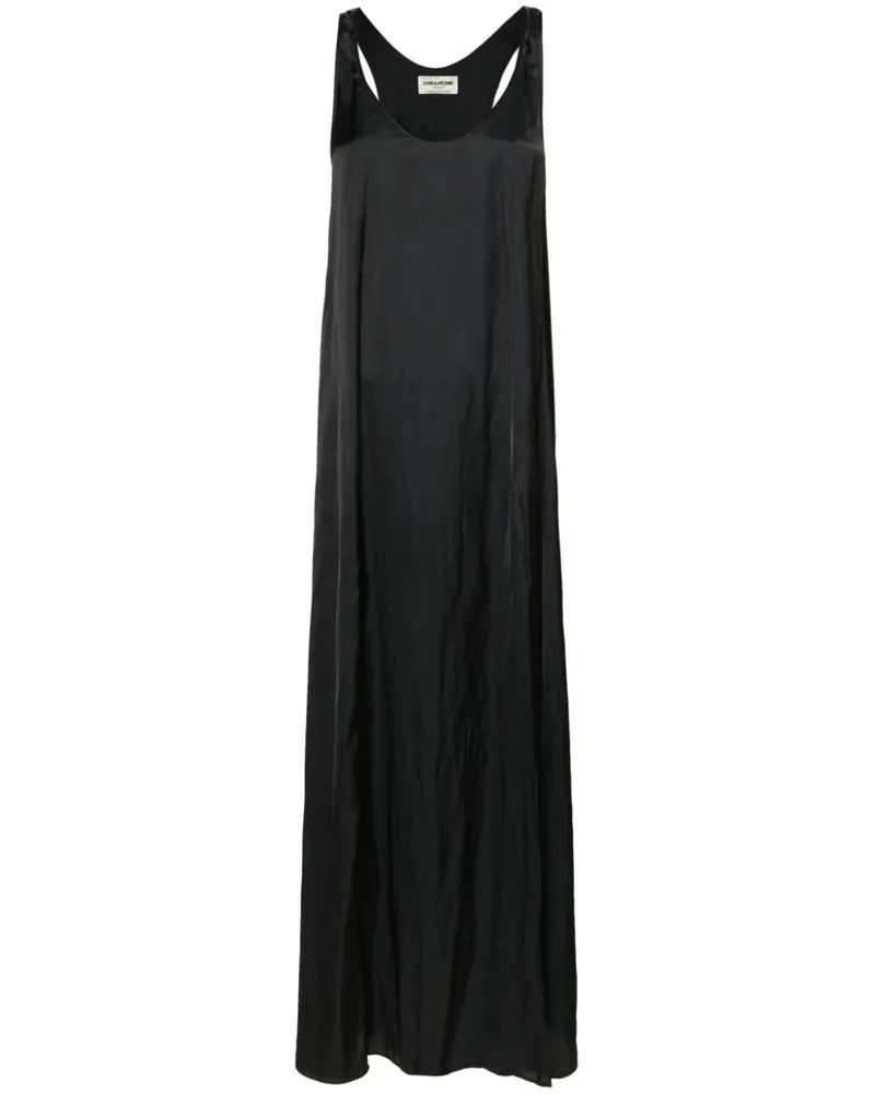 Zadig & Voltaire Rarys Maxikleid aus Satin - Schwarz Schwarz