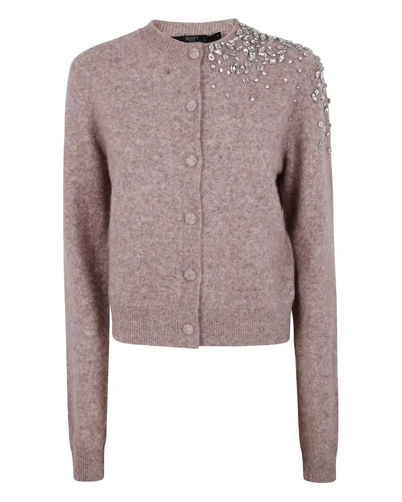 Seventy Cardigan mit Kristallverzierung - Nude Nude