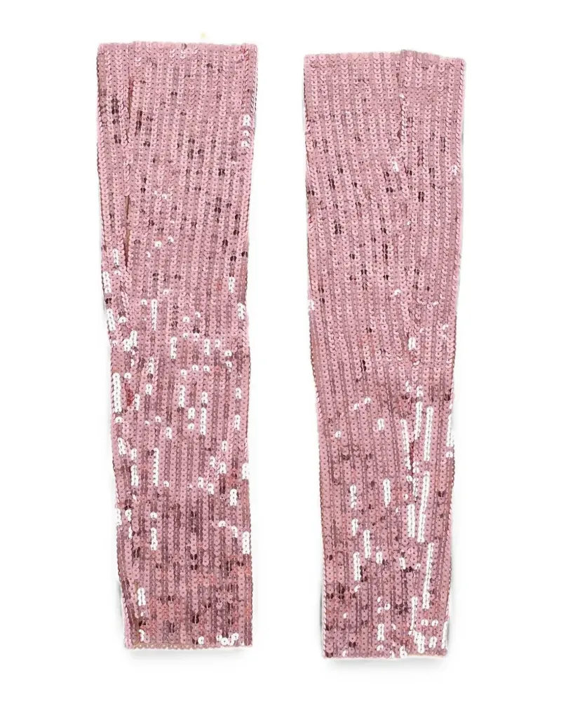 Dsquared2 sequin-embellished arm warmers - Rosa Rosa