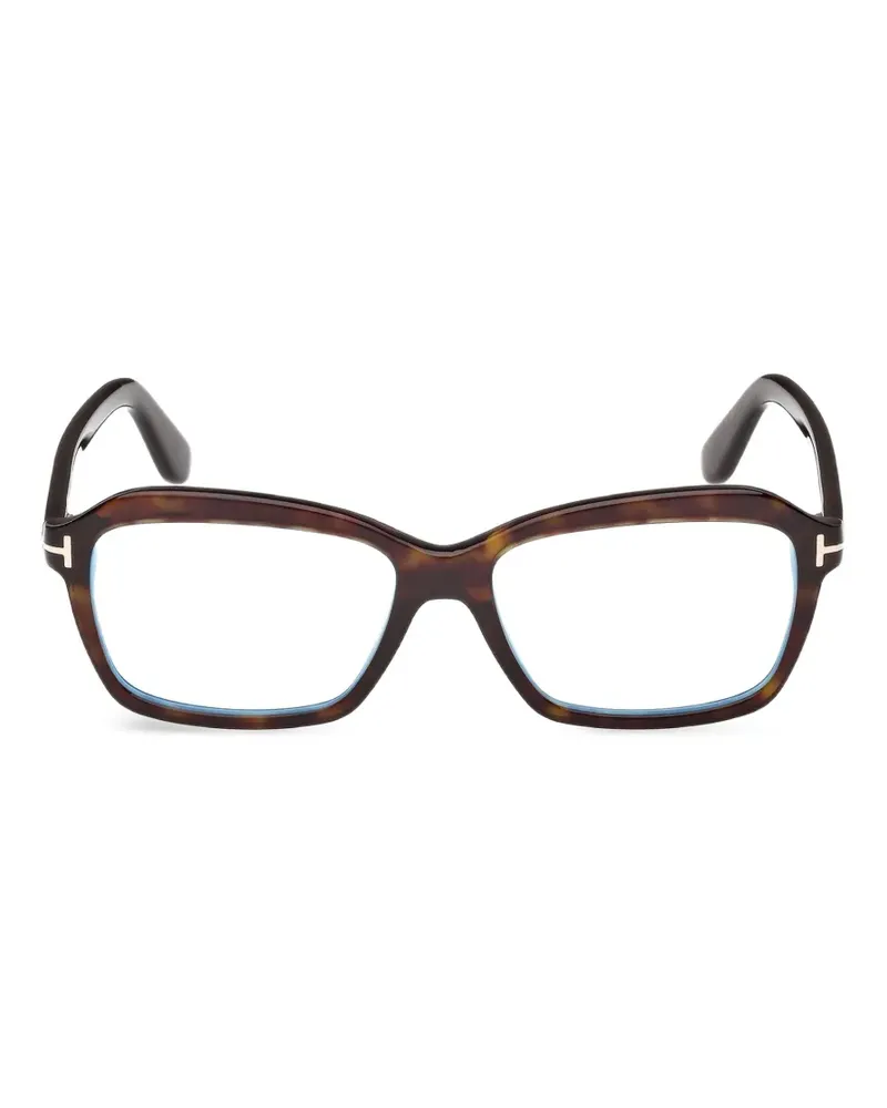 Tom Ford Brille mit eckigem Gestell - Braun Braun