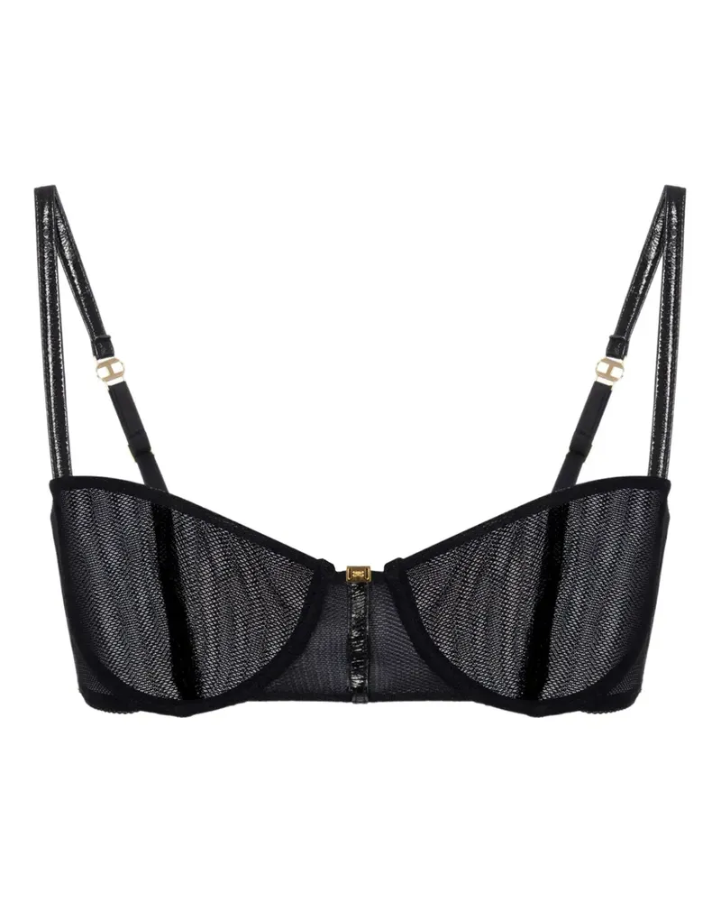 Elisabetta Franchi Sheer-BH mit Mesh - Schwarz Schwarz