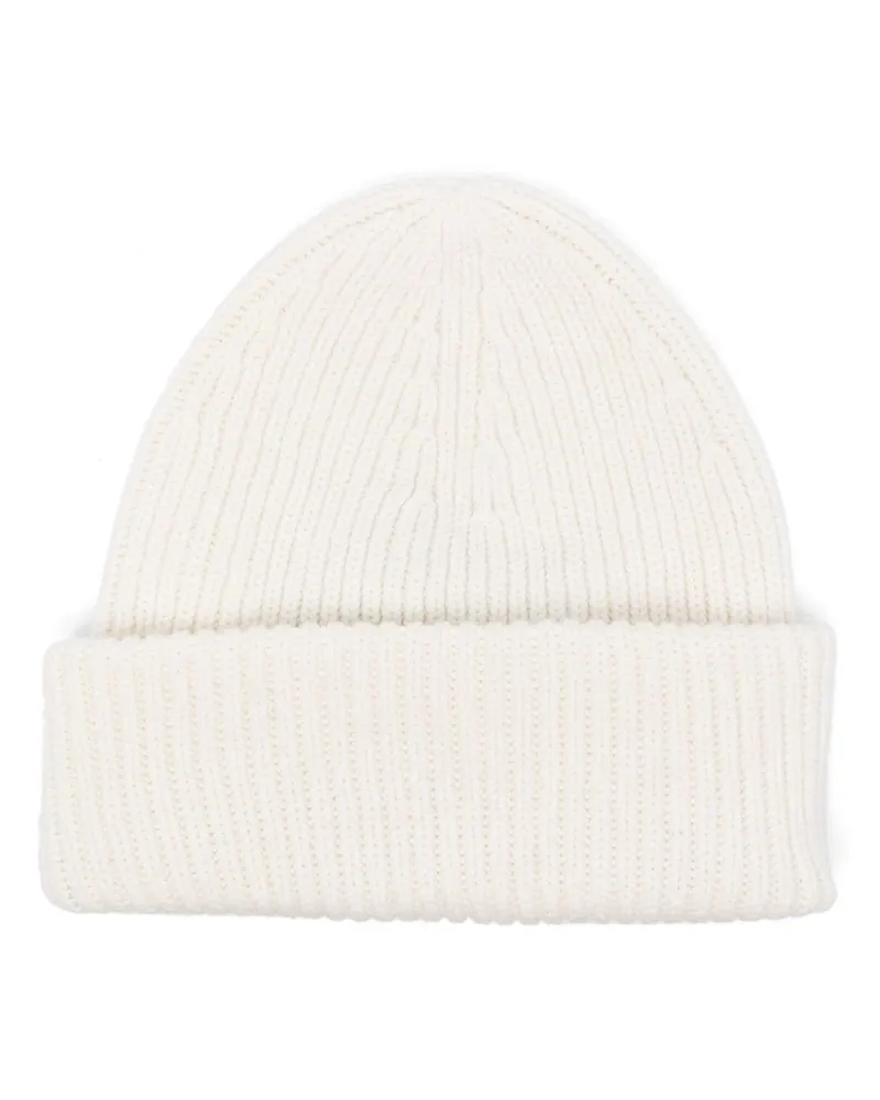 Fabiana Filippi Gerippte Beanie - Weiß Weiß