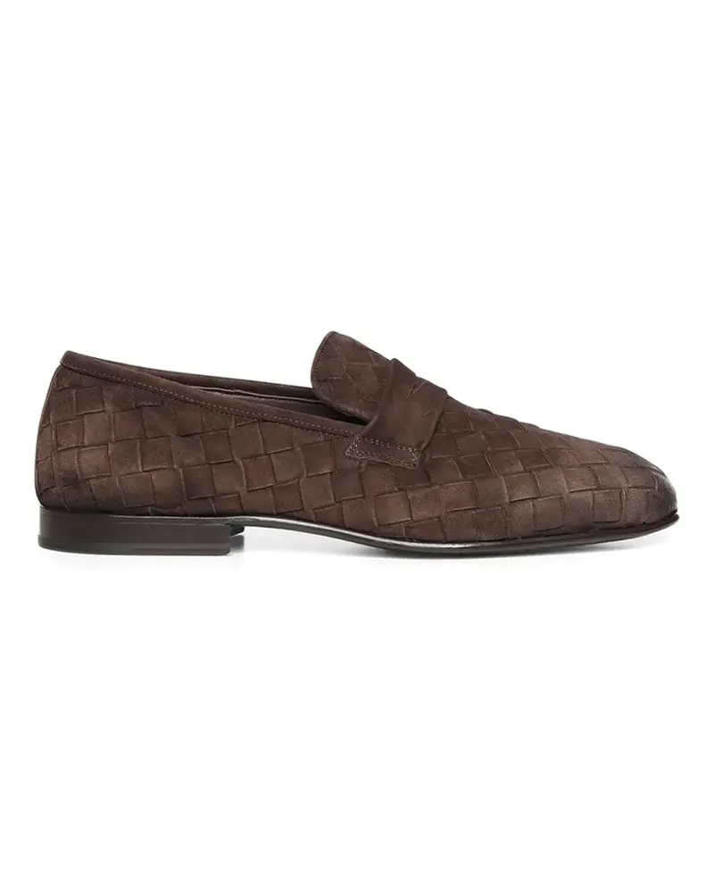 John Galliano suede loafers - Braun Braun