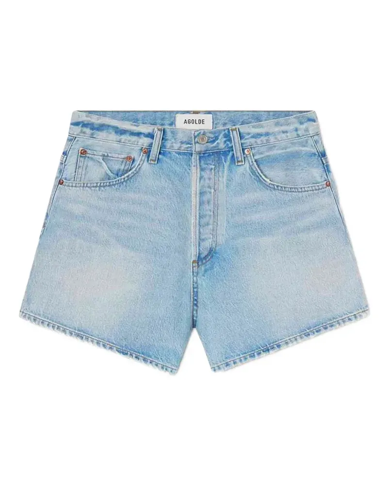 AGOLDE Jeans-Shorts mit Knöpfen - Blau Blau