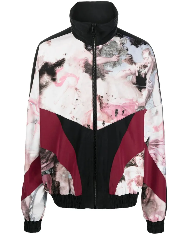 Balmain Jacke mit Pastell-Print - Schwarz Schwarz