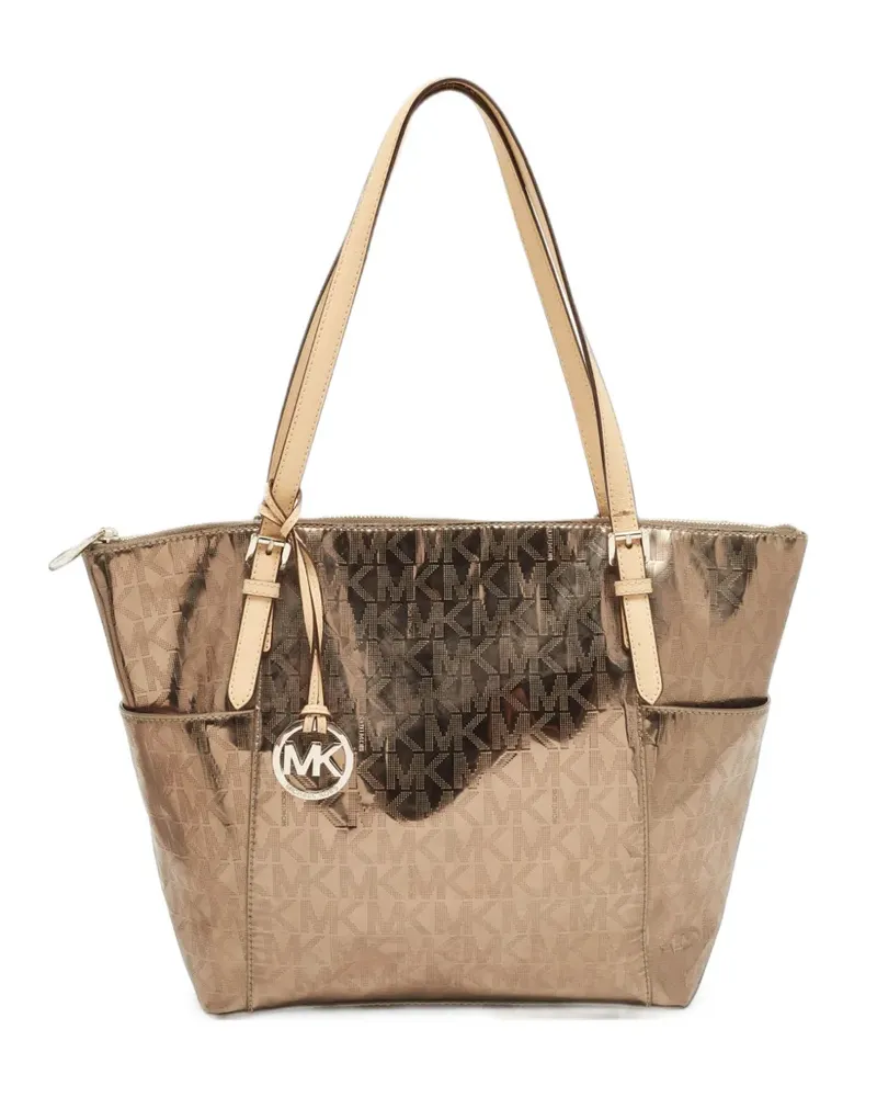 Michael Kors Jet Set side pocket tote bag - Gold Gold