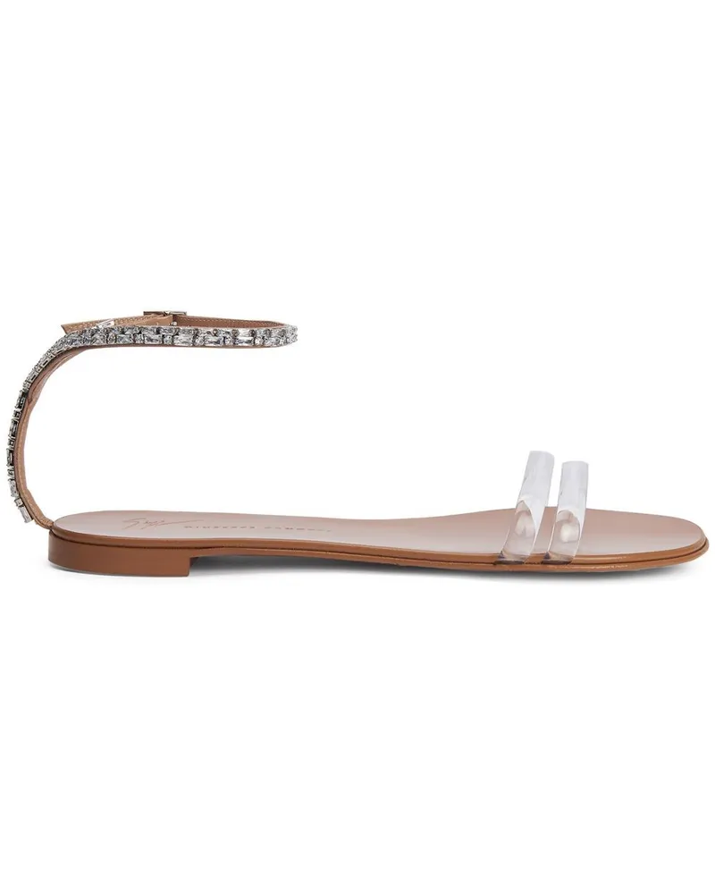 Giuseppe Zanotti Agathe Plexi Sandalen - Silber Silber