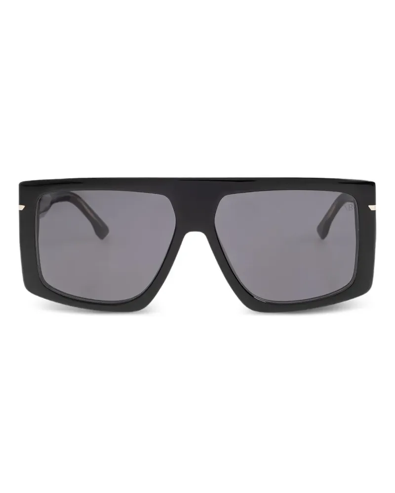 Victoria Beckham Sonnenbrille mit eckigem Gestell - Schwarz Schwarz