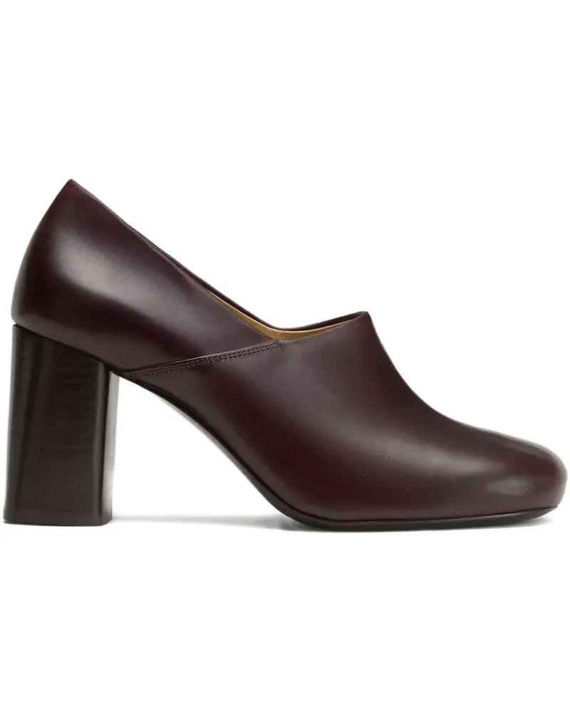 Christophe Lemaire Anatomic Pumps mit Blockabsatz 80mm - Braun Braun