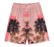 Leichte Shorts mit Palmen-Print
