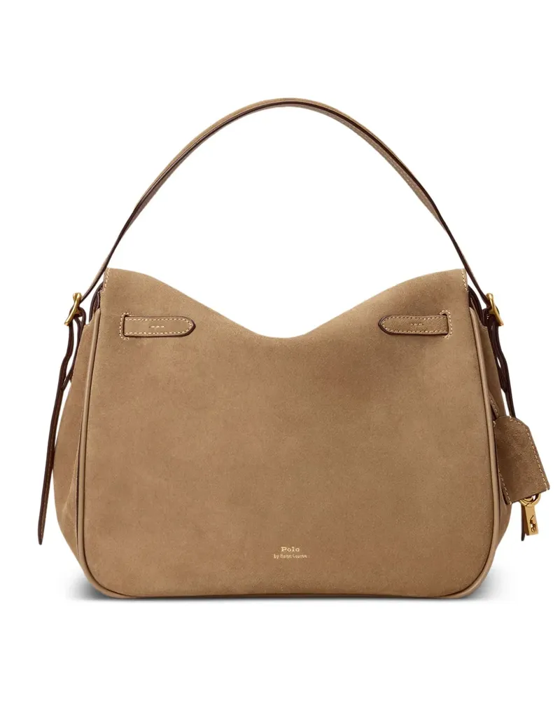 Ralph Lauren ID Satchel-Tasche aus Wildleder - Braun Braun