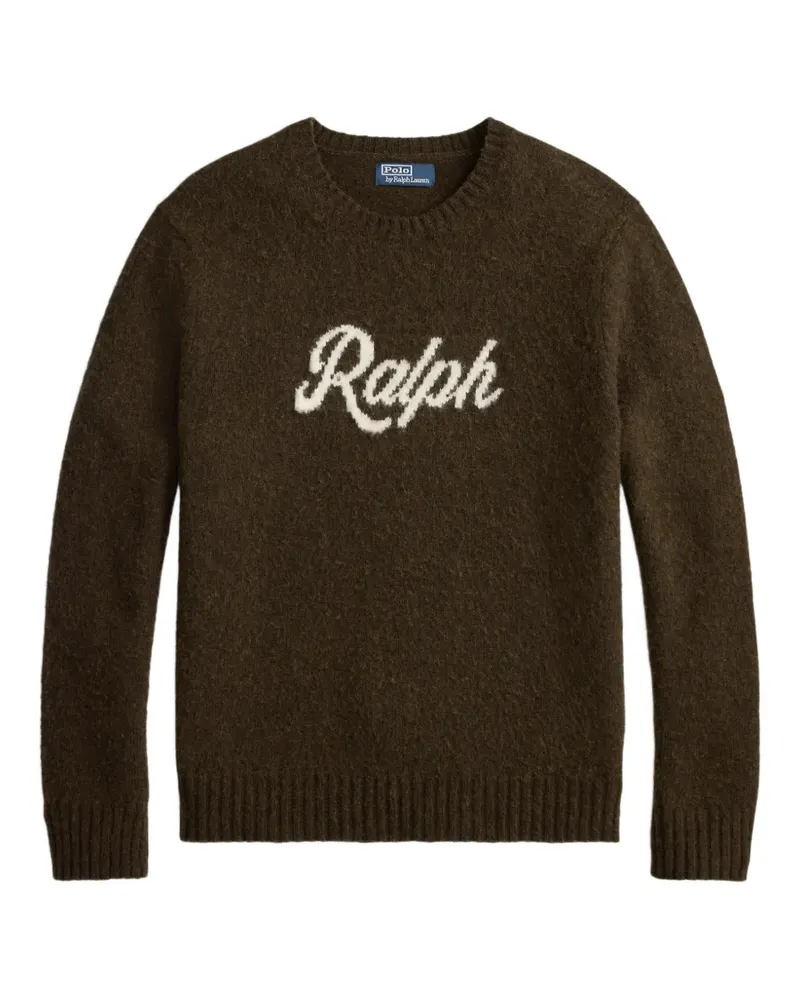 Ralph Lauren Pullover mit Logo-Intarsie - Braun Braun
