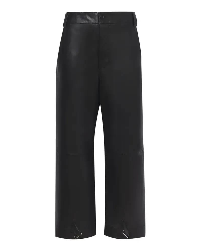 Proenza Schouler Gerade Cropped-Hose - Schwarz Schwarz