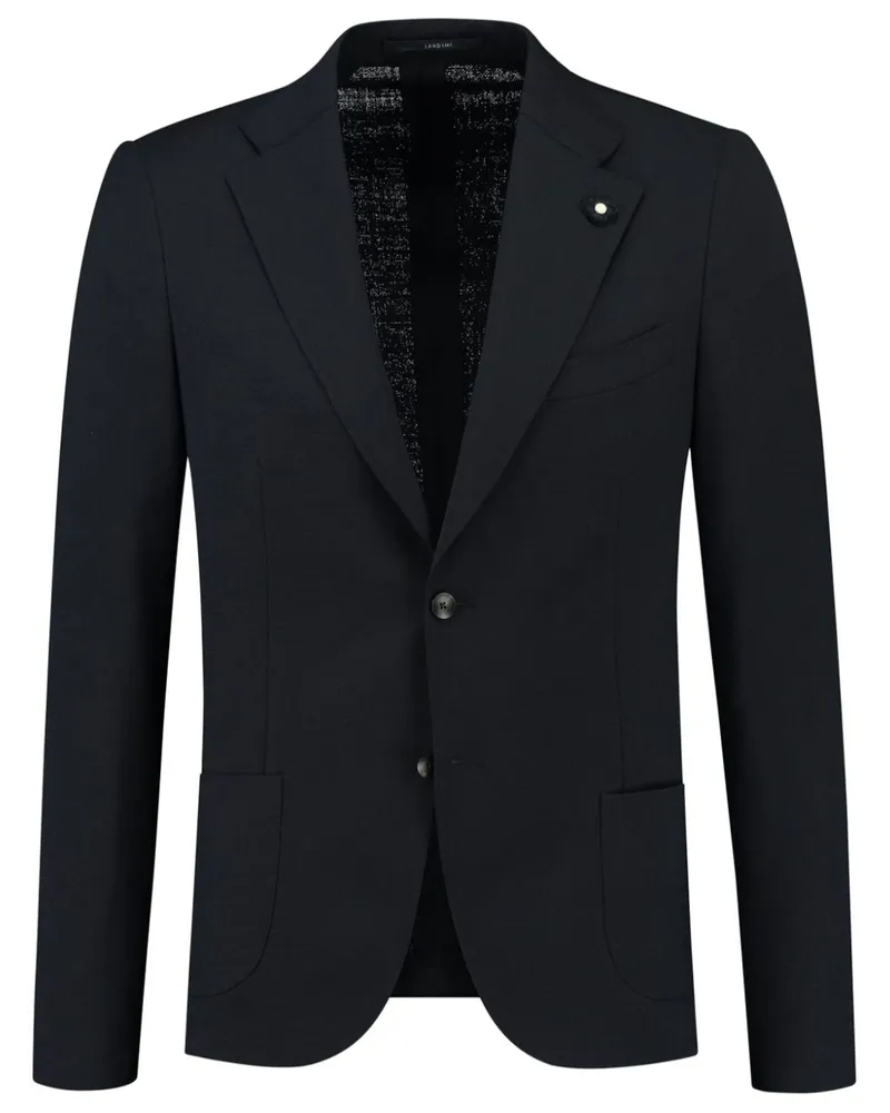 LARDINI Einreihiges Sakko mit Brosche - Blau Blau