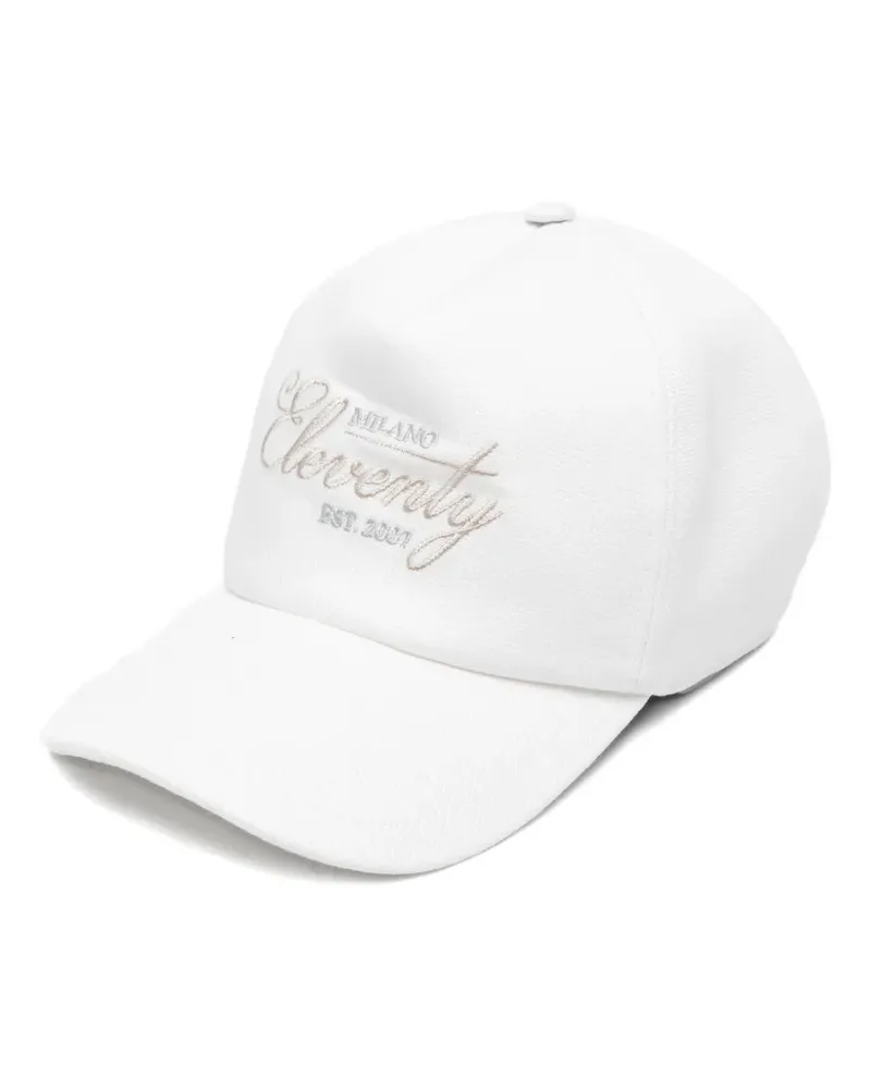 Eleventy Baseballkappe mit Stickerei - Weiß Weiß