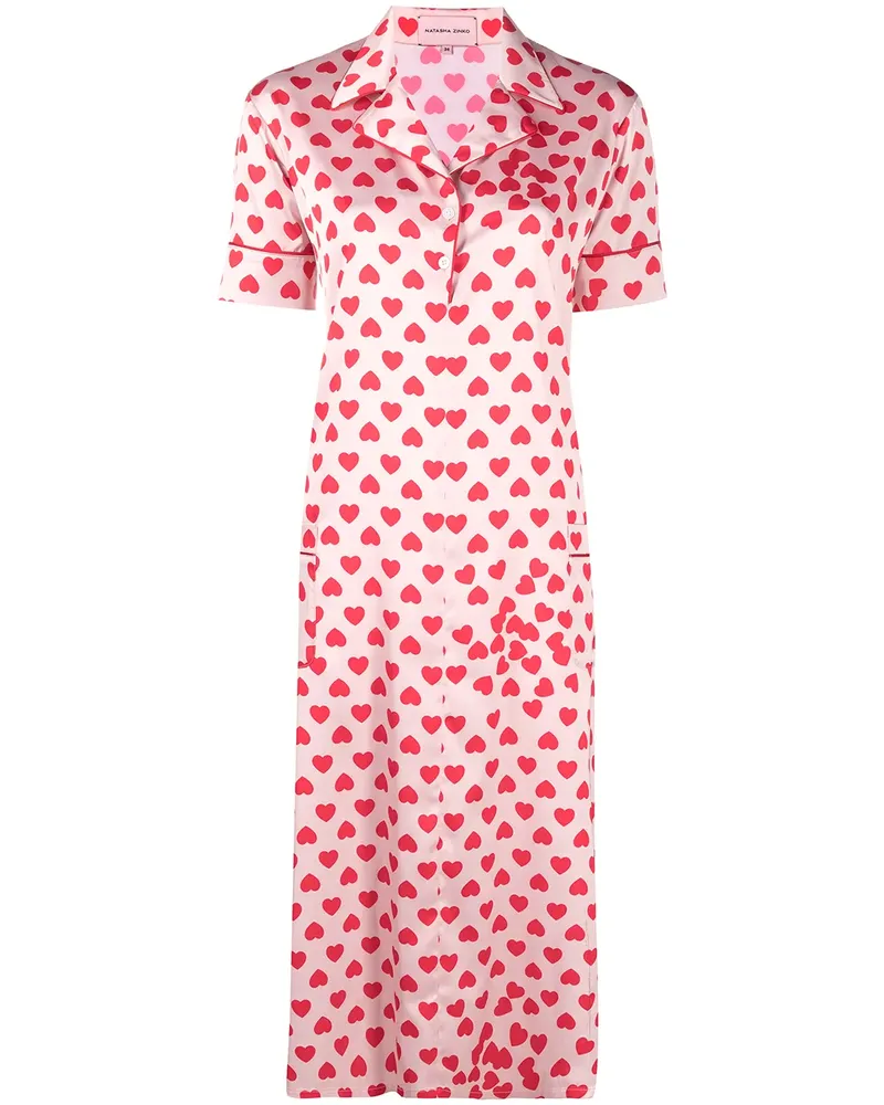 Natasha Zinko Hemdkleid mit Print - Nude Nude