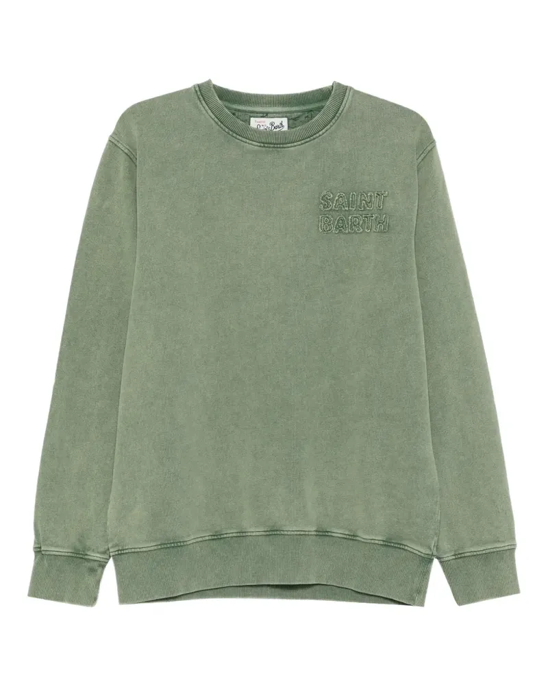 MC2 Saint Barth logo-patches cotton sweater - Grün Grün
