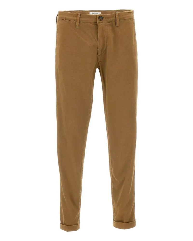 Re-HasH Rubens Z belt-loops trousers - Braun Braun