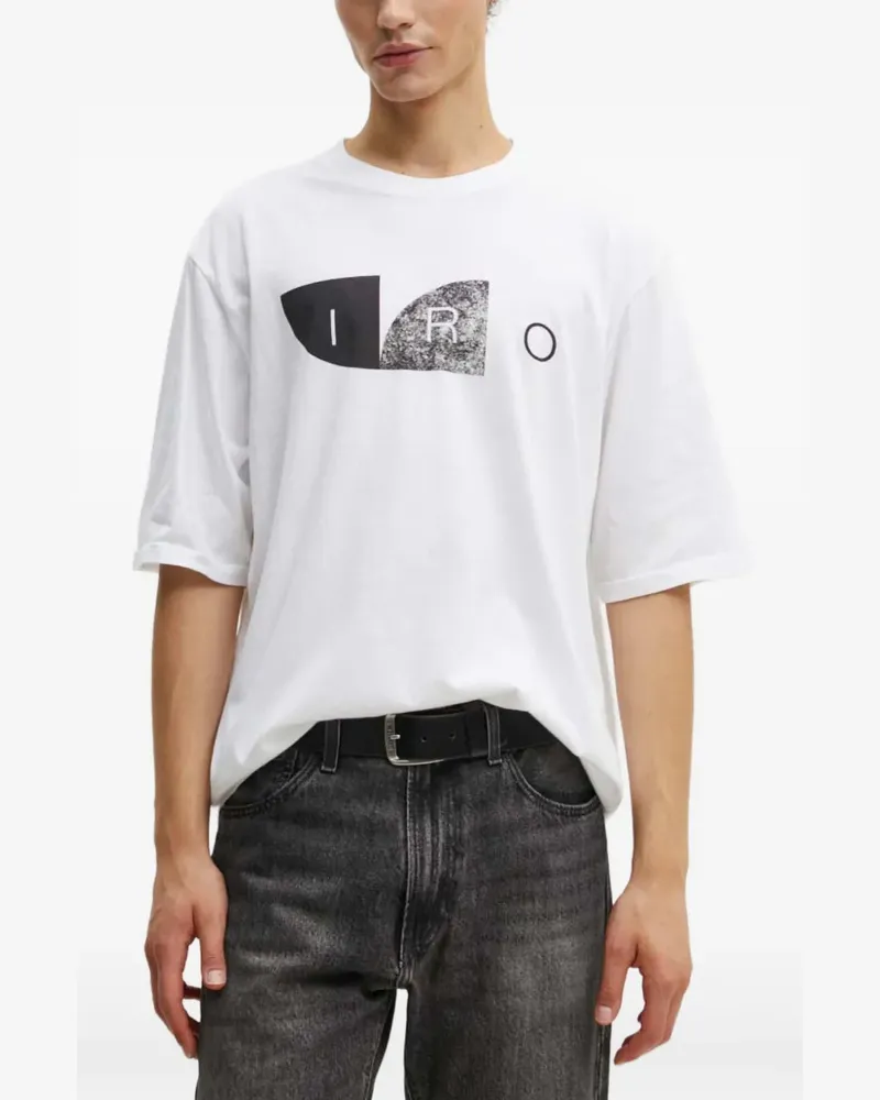 IRO T-Shirt mit grafischem Print - Weiß Weiß