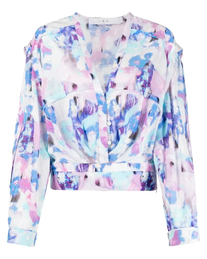 IRO Otaki Bluse mit blumigem Print - Violett Violett