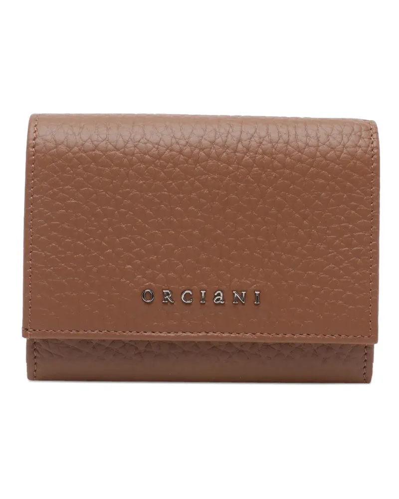 Orciani small leather wallet - Braun Braun