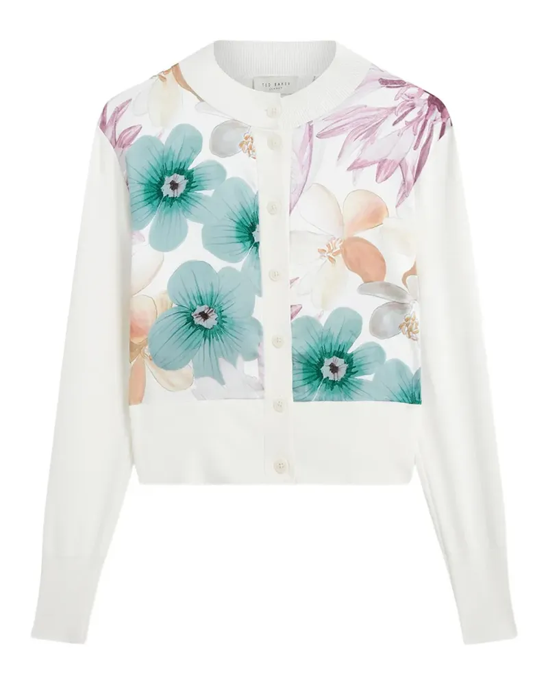 Ted Baker Varrla Cardigan mit Blumenprint - Weiß Weiß