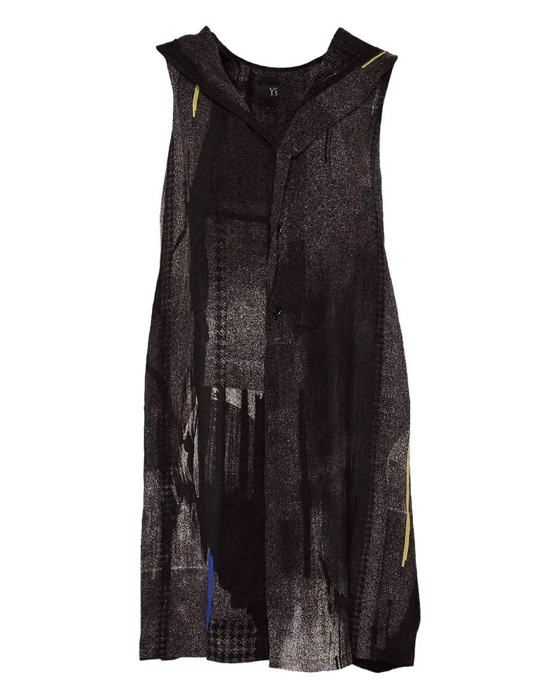 Yohji Yamamoto Top mit Kapuze - Schwarz Schwarz