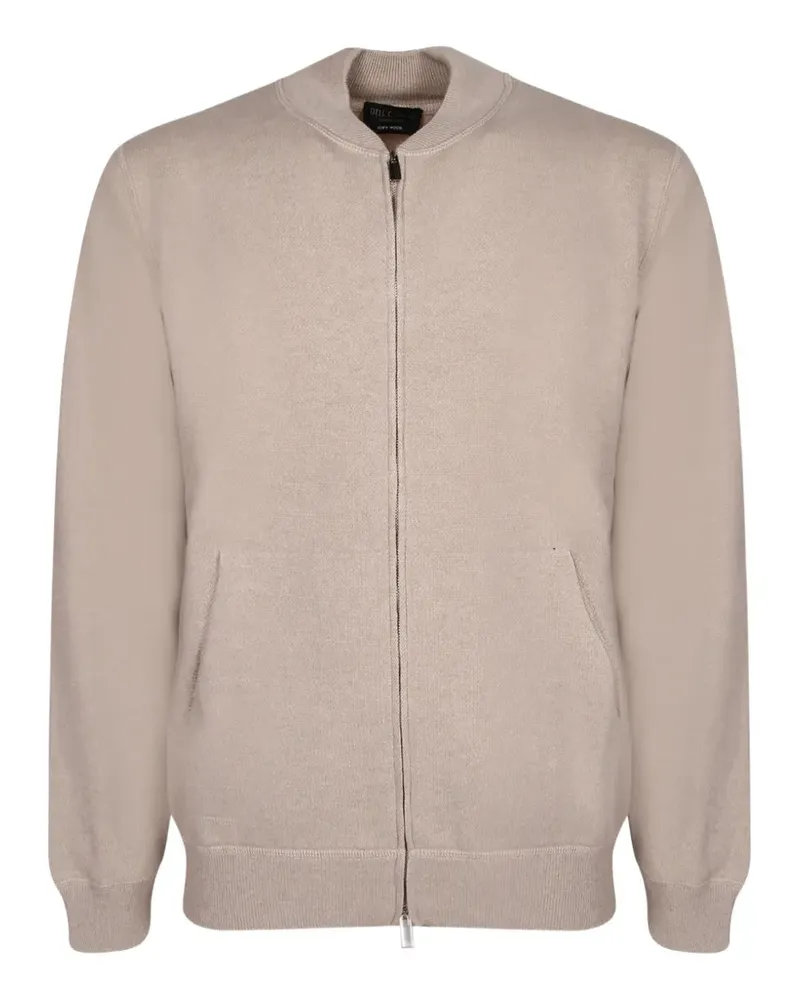 Dell'oglio Cardigan mit Reißverschluss - Nude Nude