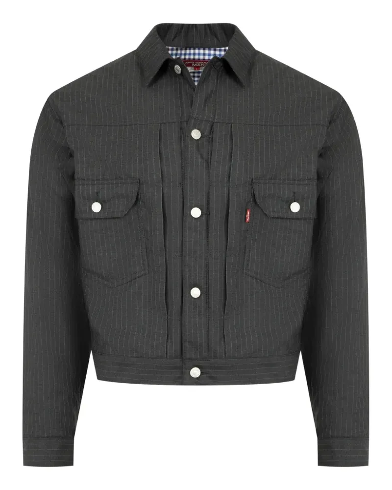 Junya Watanabe x Levi's pinstripe overshirt - Schwarz Schwarz