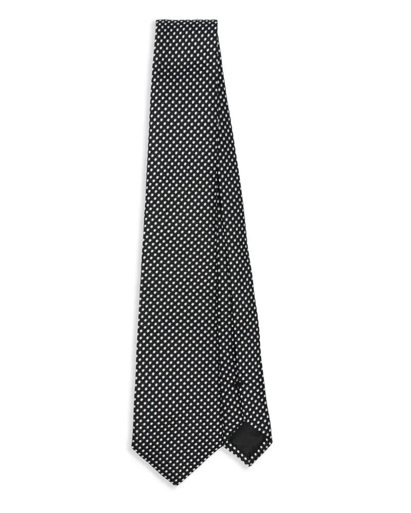 Emporio Armani Krawatte aus Seide - Schwarz Schwarz