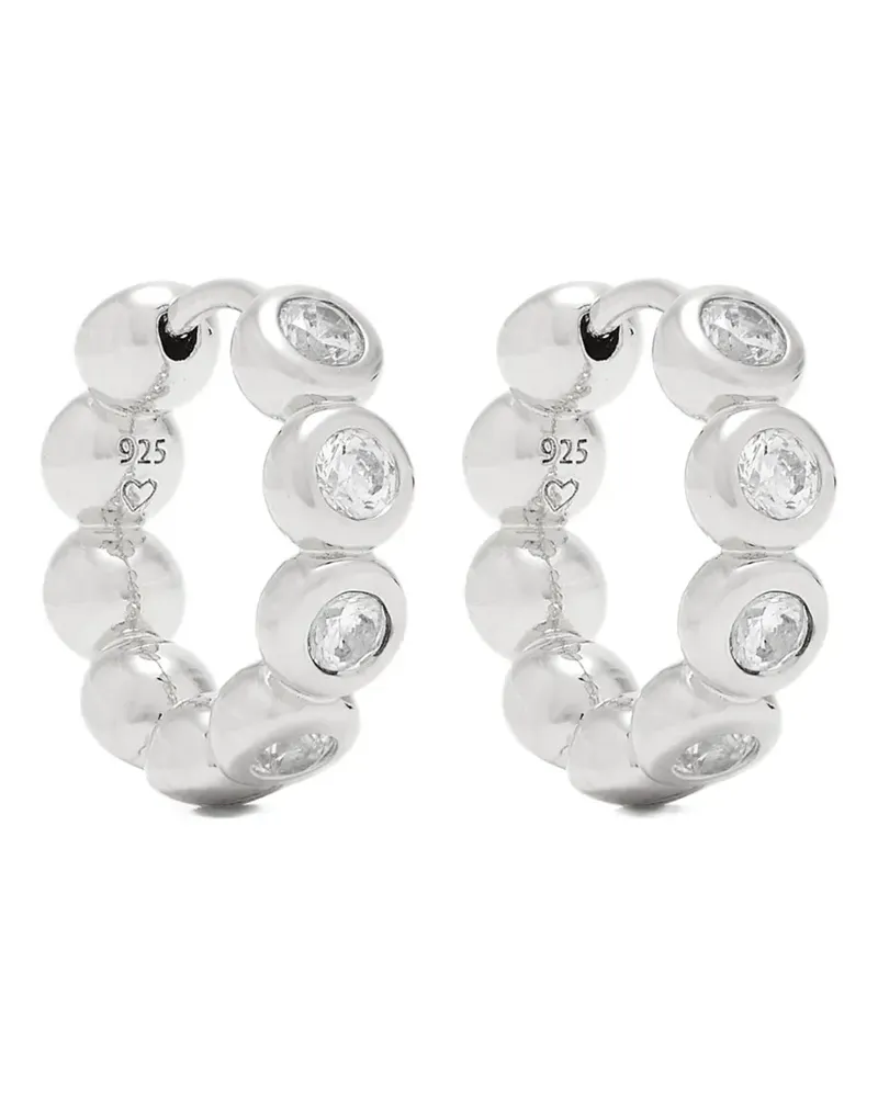 Missoma Kleine Tennis Creolen - Silber Silber