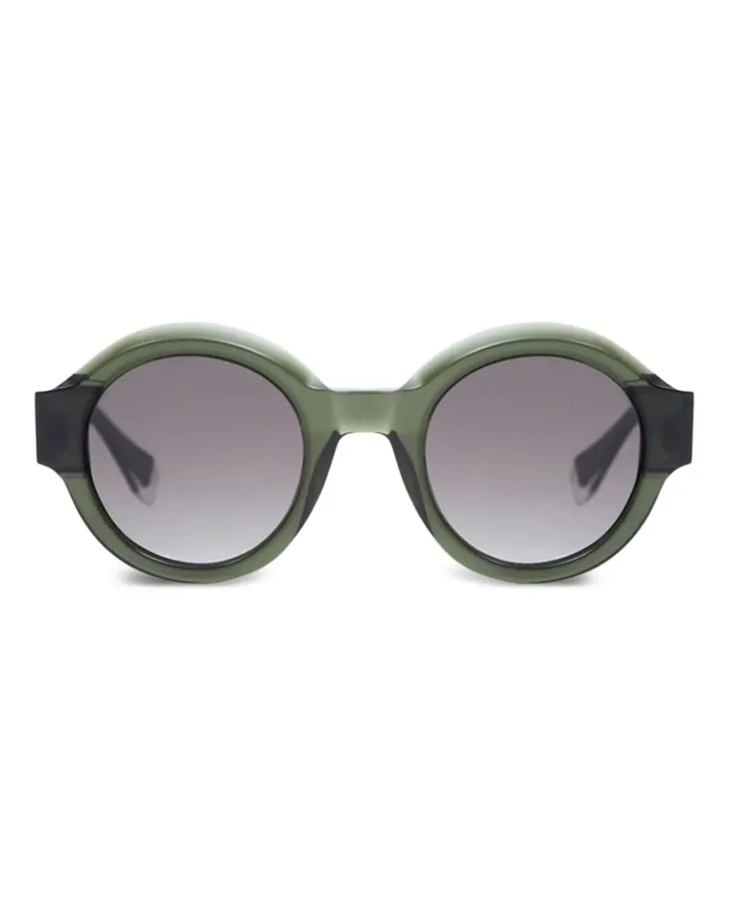 GIGI STUDIOS Stella Sonnenbrille mit rundem Gestell - Grün Grün