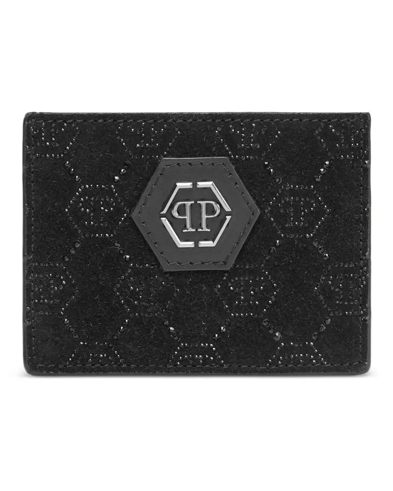 Philipp Plein Kartenetui mit Logo - Schwarz Schwarz