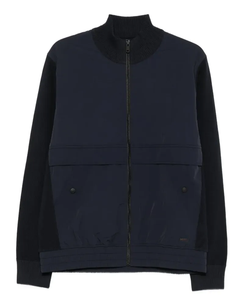 HUGO BOSS Jacke mit Strickeinsatz - Blau Blau