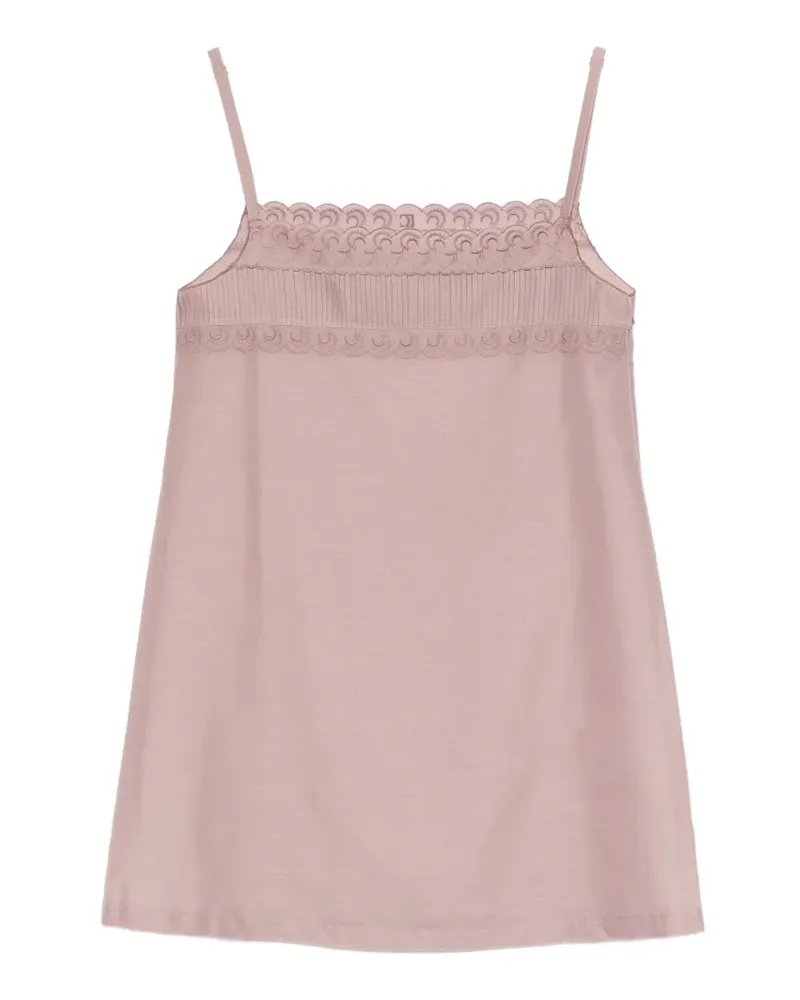 LOW CLASSIC scalloped lace mini dress - Rosa Rosa