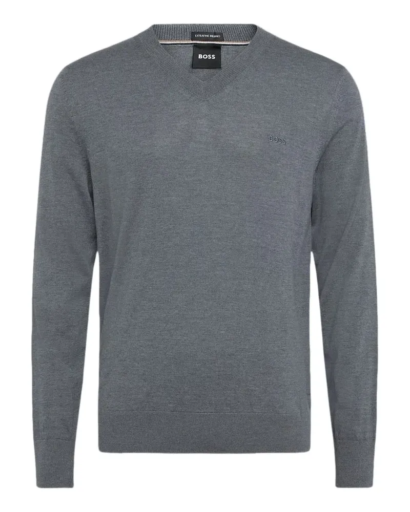 HUGO BOSS V-neck sweater - Grau Grau