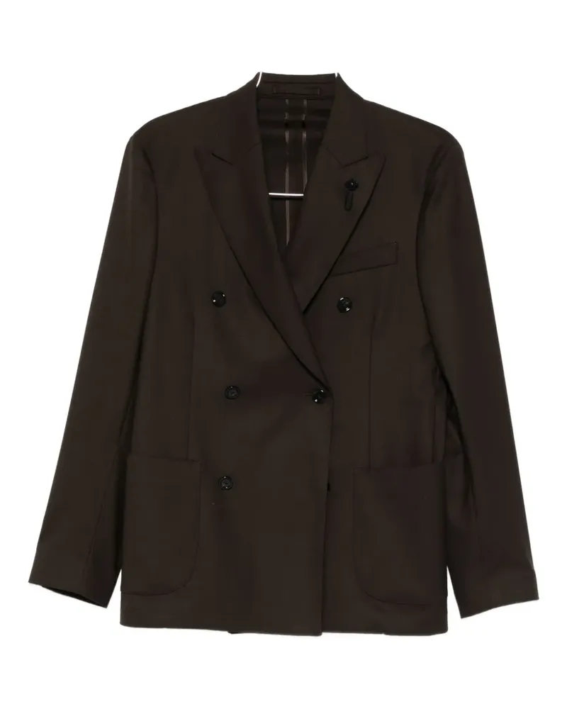 LARDINI virgin wool-blend suit - Braun Braun