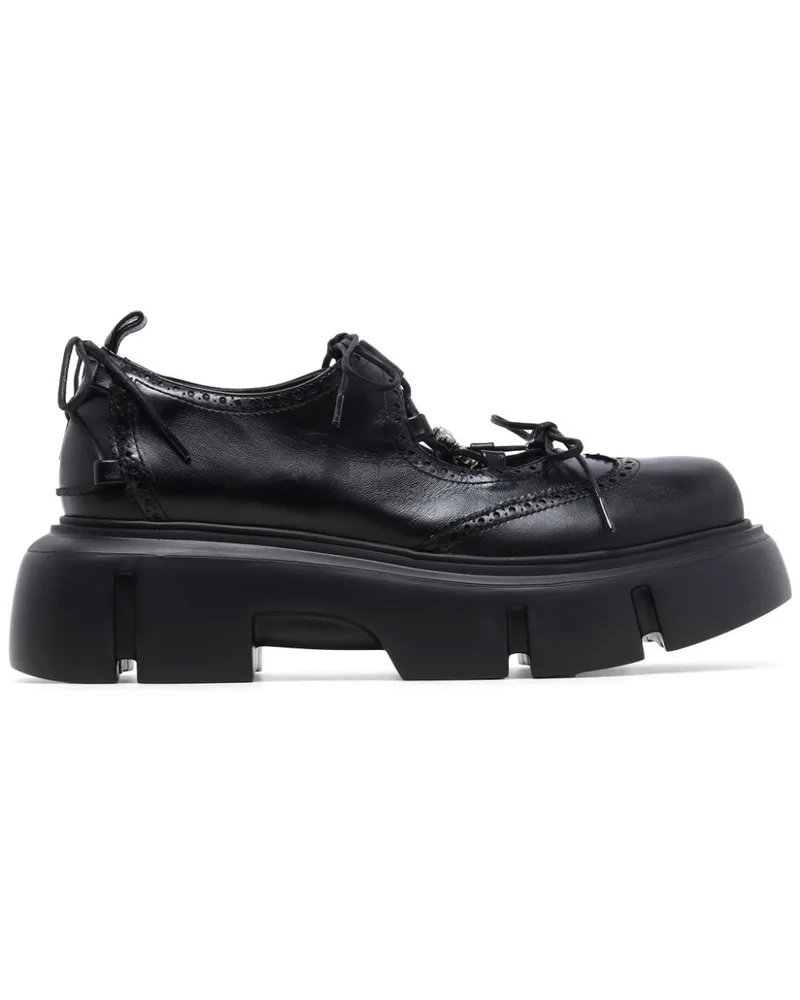 Simone Rocha Budapester mit Cut-Out - Schwarz Schwarz