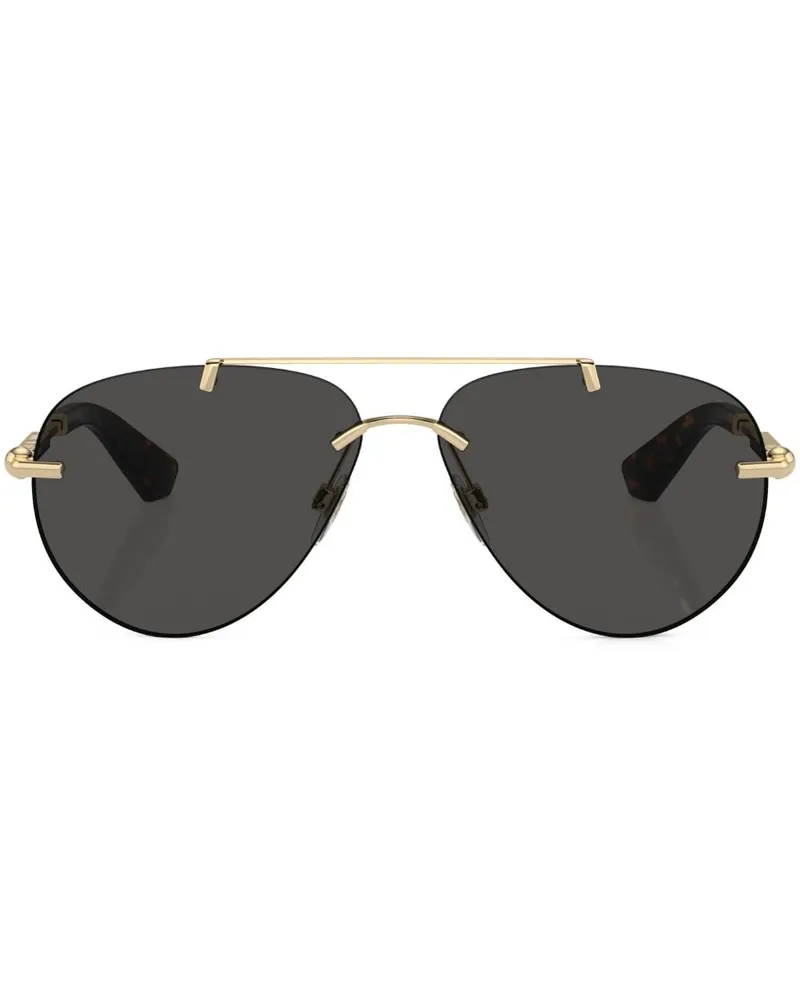 Burberry Pilotenbrille im Metallic-Look - Gold Gold