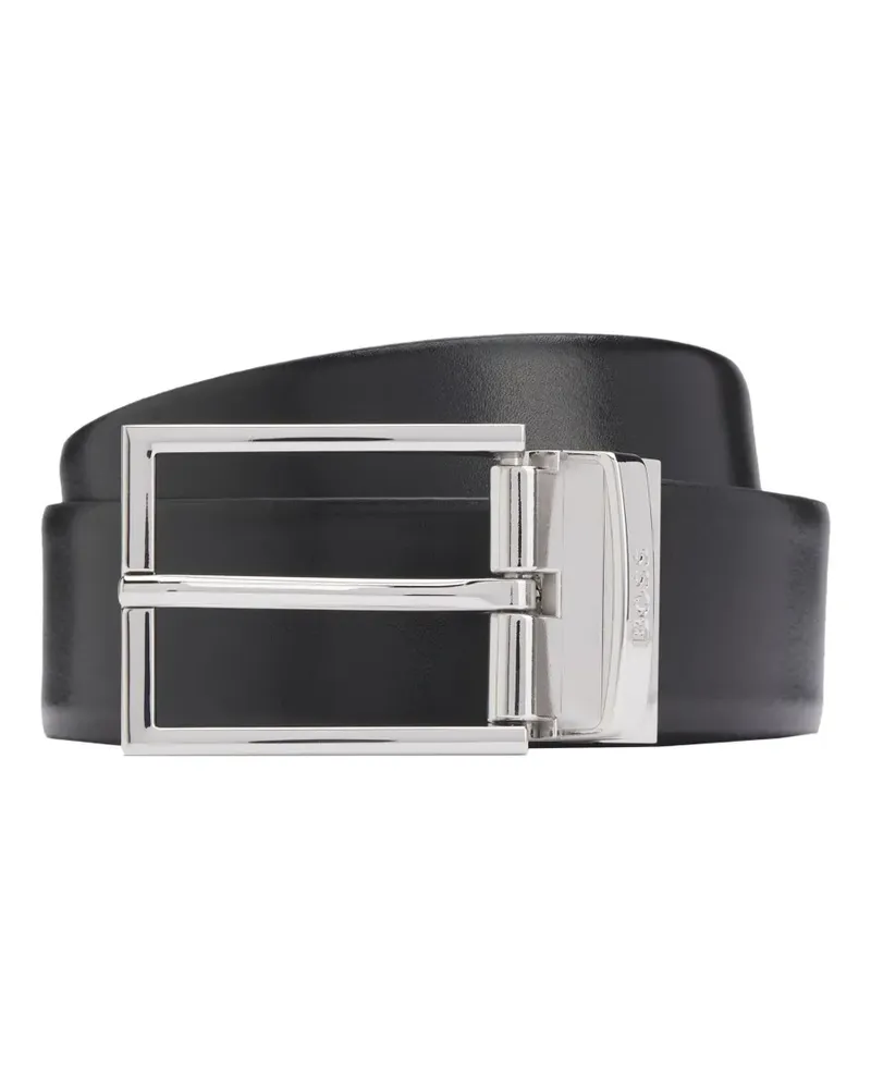 HUGO BOSS Wendbarer Ledergürtel - Schwarz Schwarz