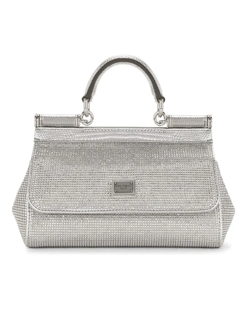 Dolce & Gabbana KIM DOLCE&GABBANA kleine Sicily Handtasche - Silber Silber
