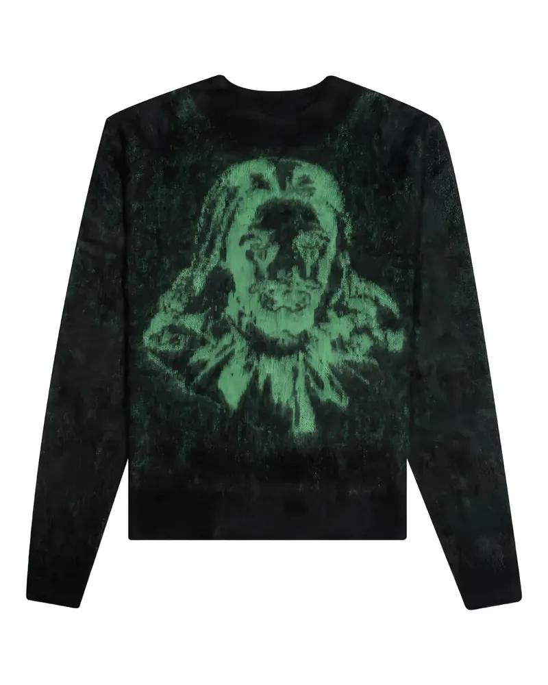 SAINT MXXXXXX Pullover mit Clown-Print - Schwarz Schwarz
