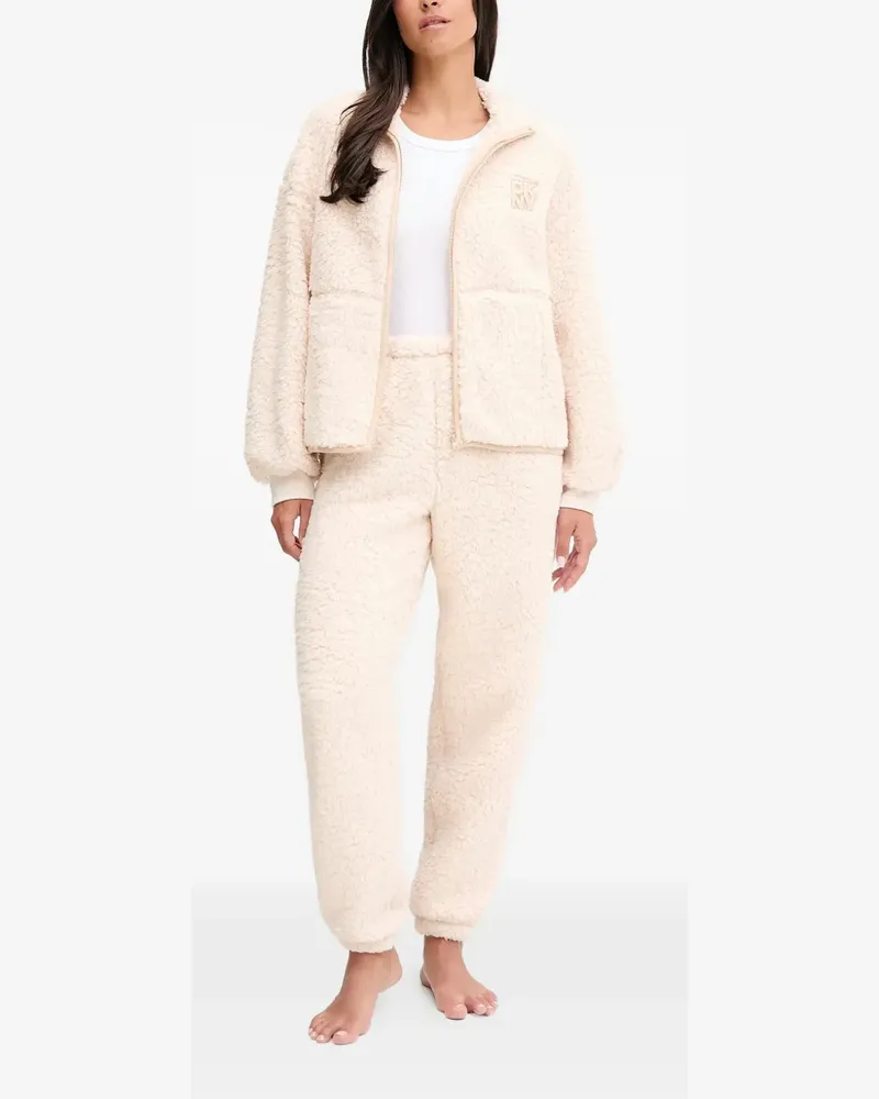 DKNY zip-up logo loungewear set (set of two) - Nude Nude