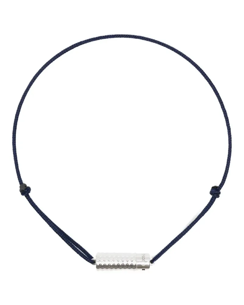 Le Gramme engraved-logo bracelet - Blau Blau
