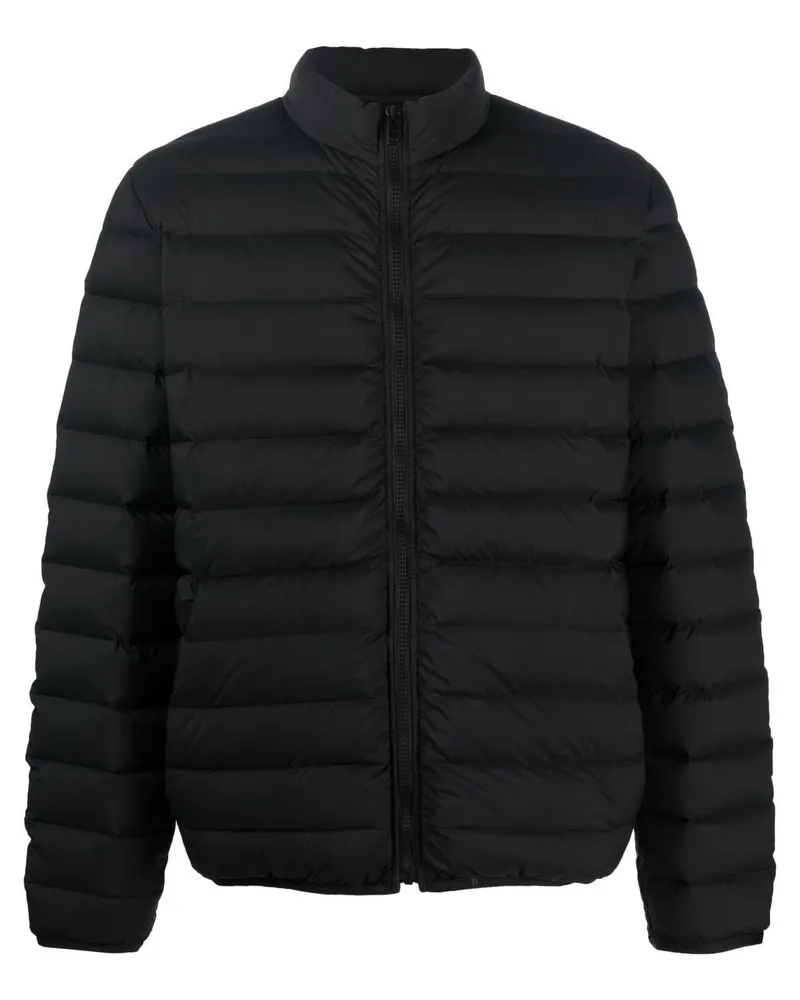 Givenchy Gefütterte Jacke mit Logo-Print - Schwarz Schwarz