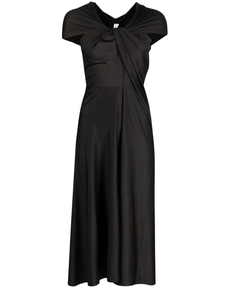 Victoria Beckham Kleid mit angeschnittenen Ärmeln - Schwarz Schwarz